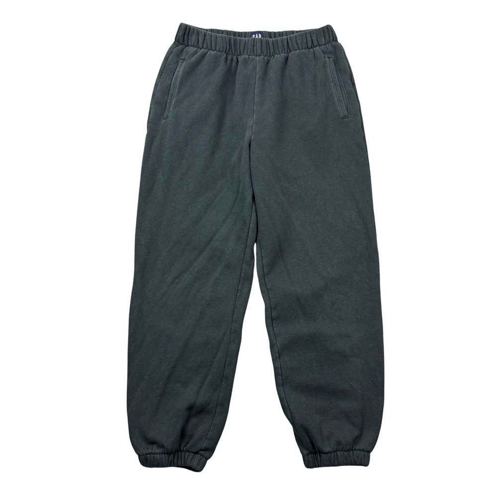 Gap Mens Medium Fleece Jogger Sweatpants Black Casual Lounge Active Minimalist
